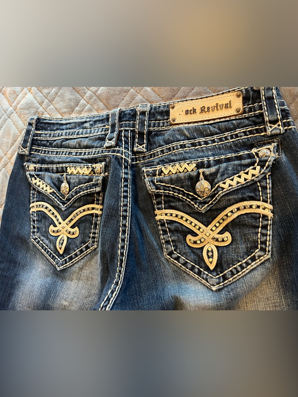 Rock Revival women’s Elaina Boot Jeans size 31 - Picture 6 of 6